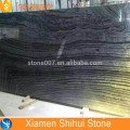 The Ancient Wood Grain Black Marble with White Veins